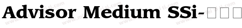 Advisor Medium SSi字体转换